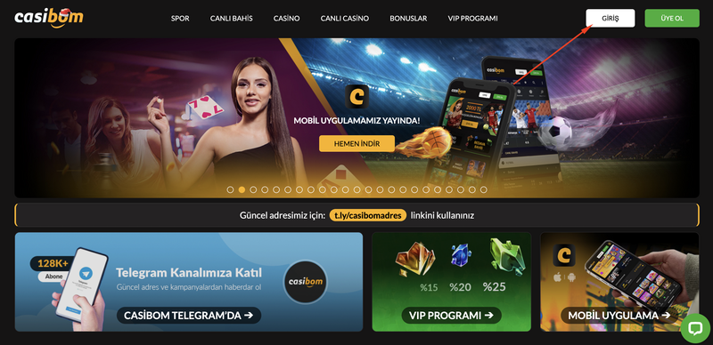 Casibom'a nasıl girilir